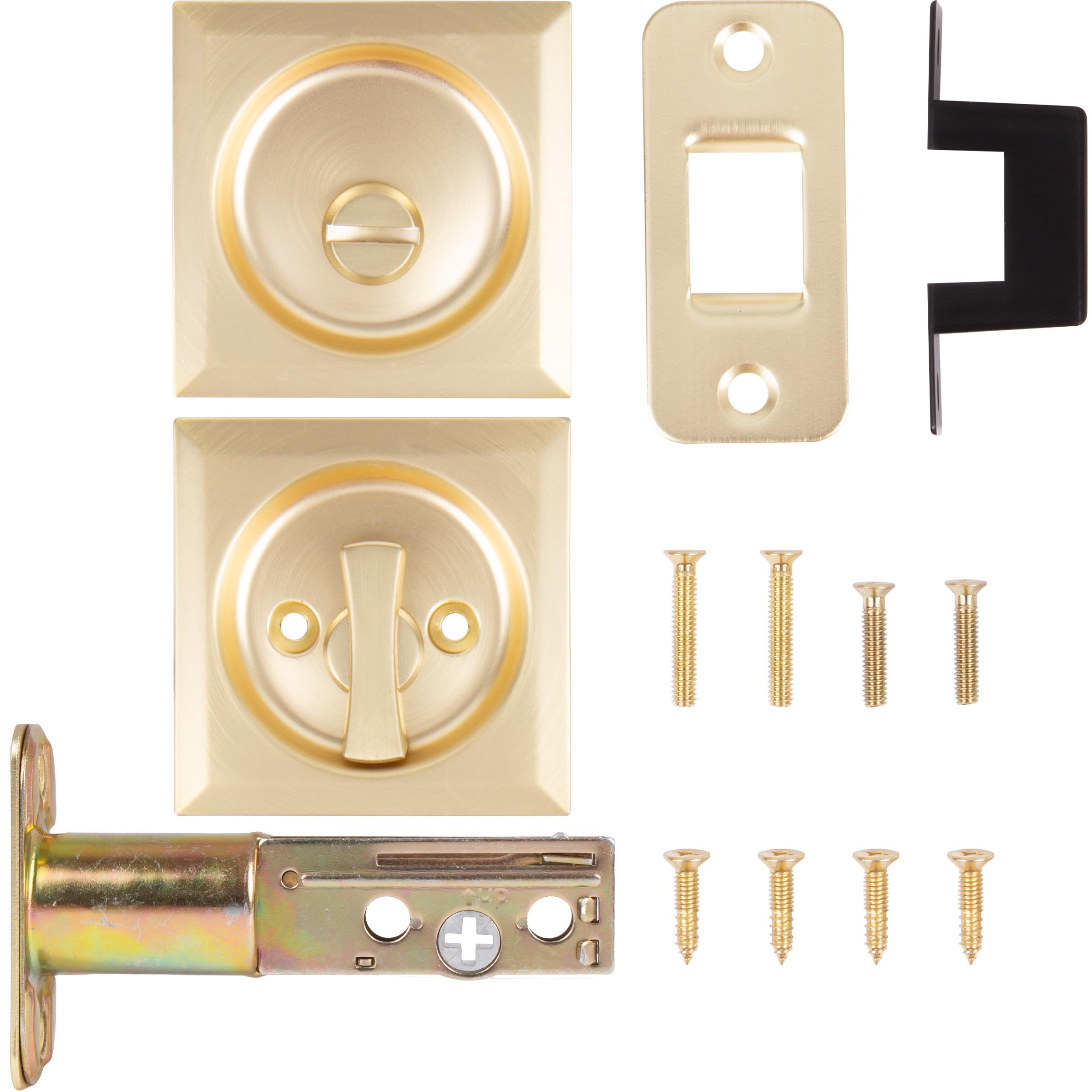 Contemporary Square Pocket Door Lock Privacy