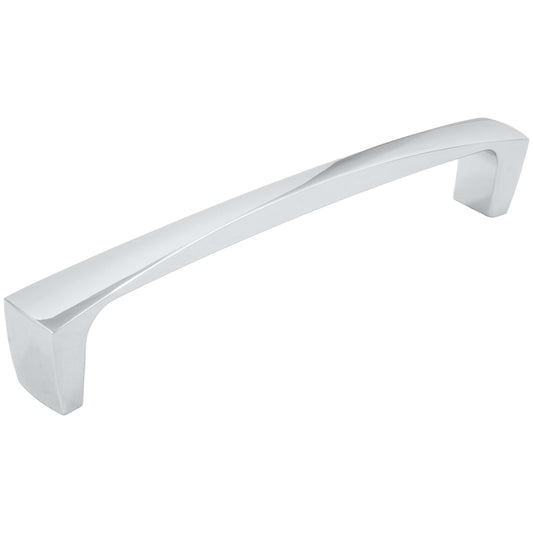 Stone Harbor Hardware Curtiss Cabinet Pull, 160 Millimeters, Polished Chrome