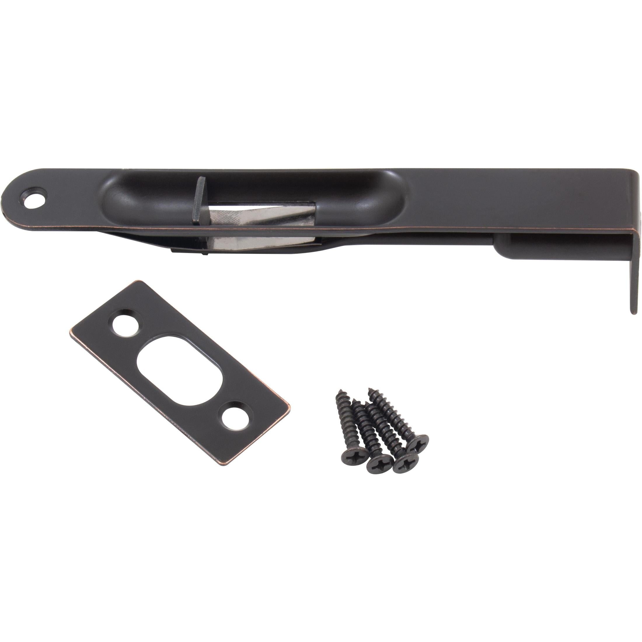 Flush Bolt Square Corner x Round Corner 6 Inch