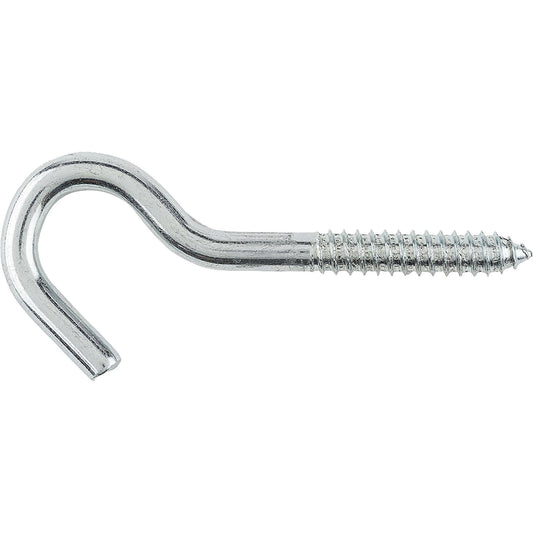 2156BC 3/8" x 4-7/8" Screw Hook 10/pk - Zinc Plated