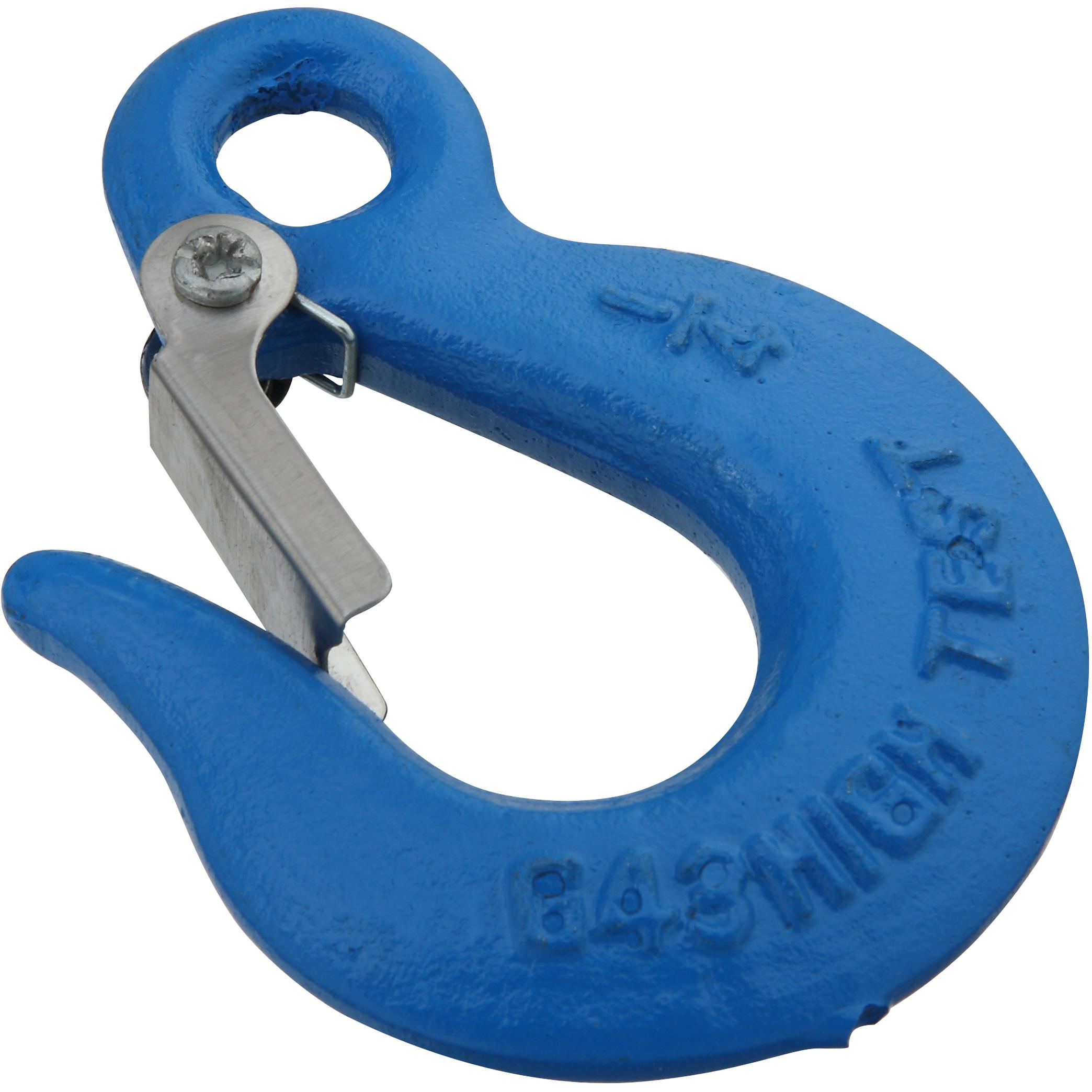 3247BC 1/4" Eye Slip Hook with Latch - Blue