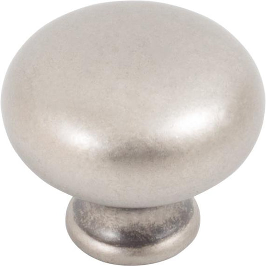 Stone Harbor Hardware Round Cabinet Knob, 1-1/4 Inches, Weathered Nickel