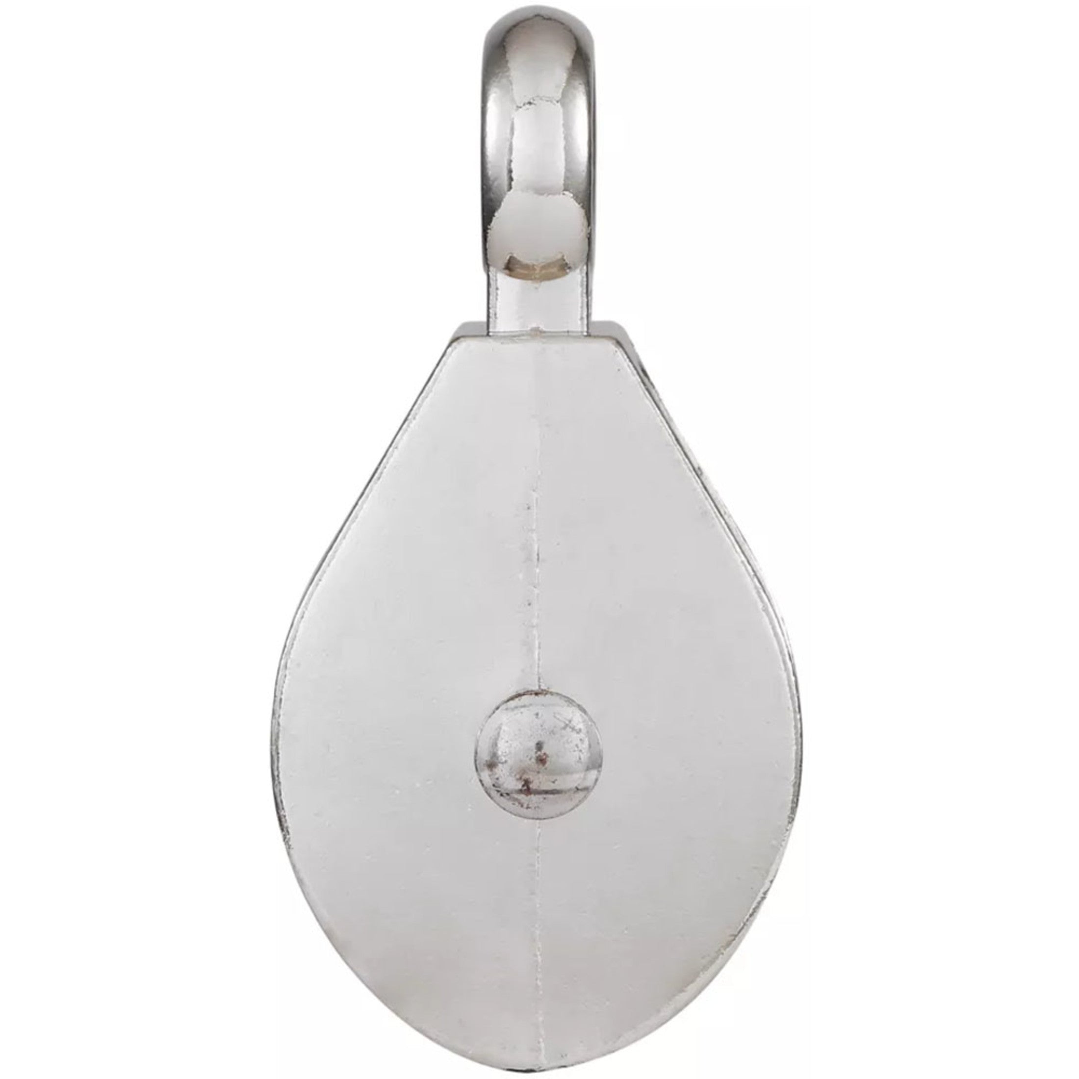 National Hardware - N100-335 V3203 2" Fixed Single Pulley in Nickel