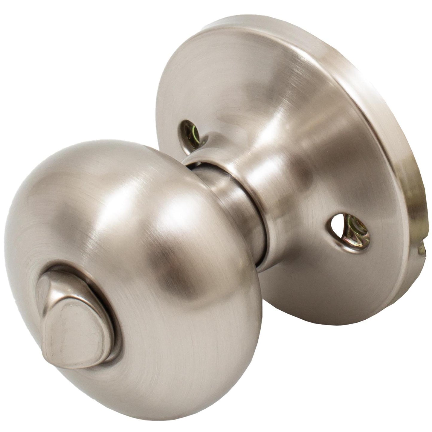 Stone Harbor Hardware Highland Door Knob, Entry Latch, SC Keyway, Satin Nickel