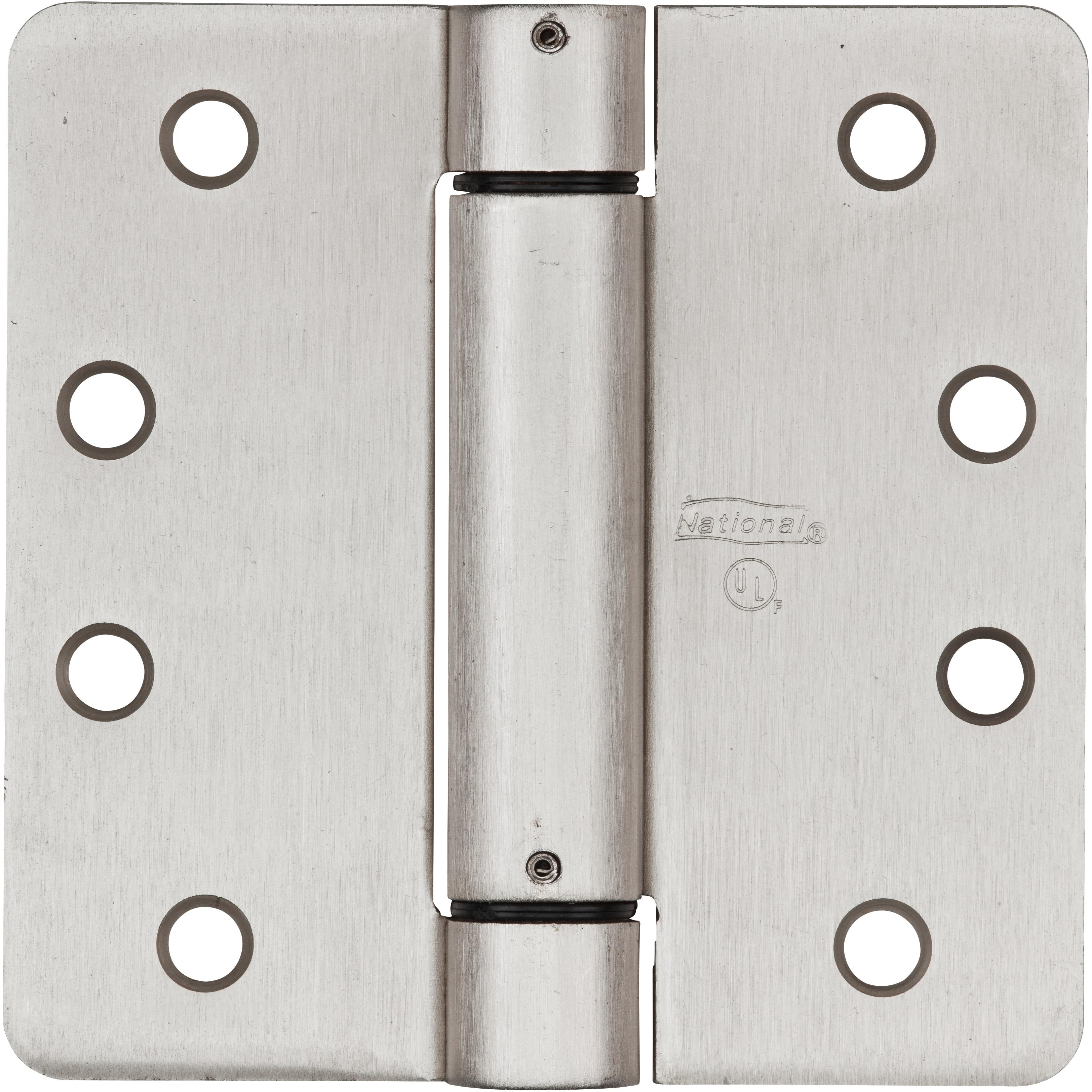 V522 4" Spring Hinges 1/pk - Satin Nickel