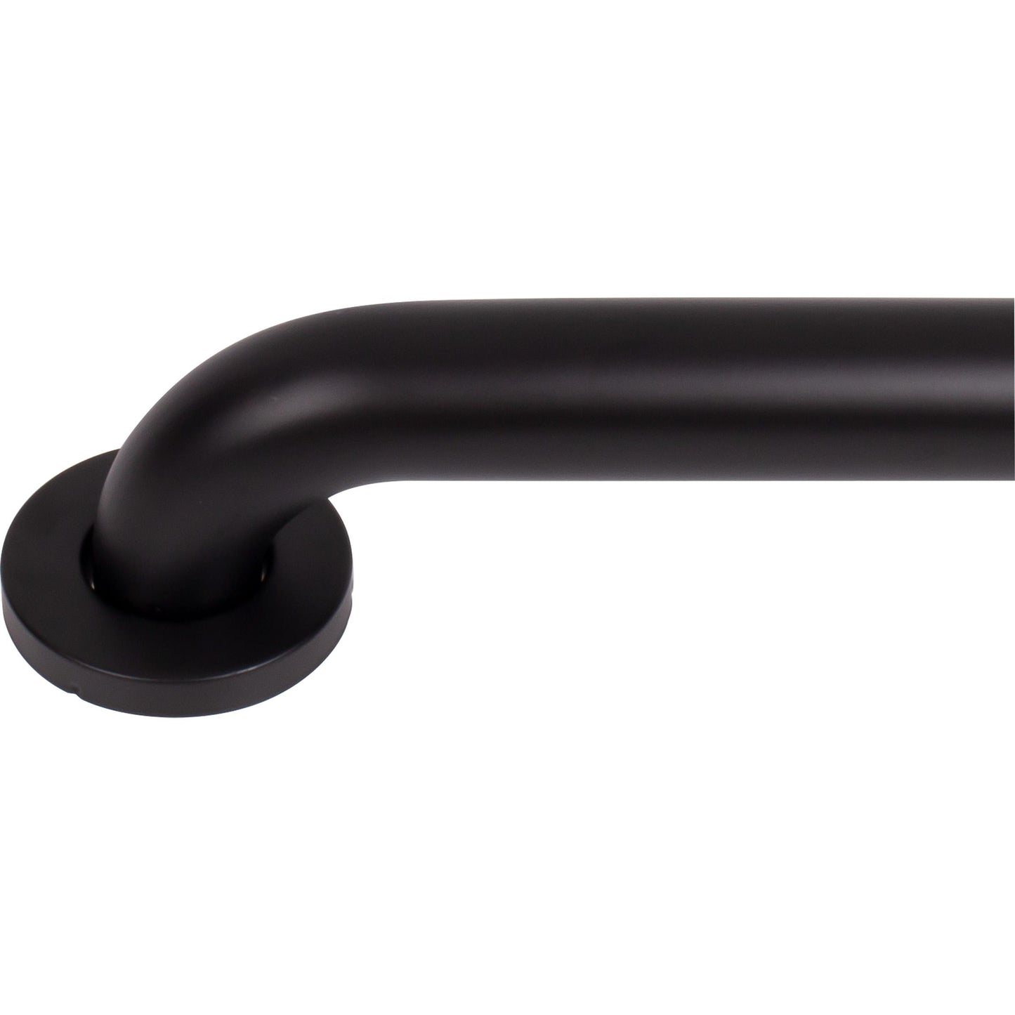 Stone Harbor Hardware Knurled Grab Bar, 24 Inches, 1-1/2" Diameter, 1-1/2" Wall Clearance, Concealed Screws, Matte Black