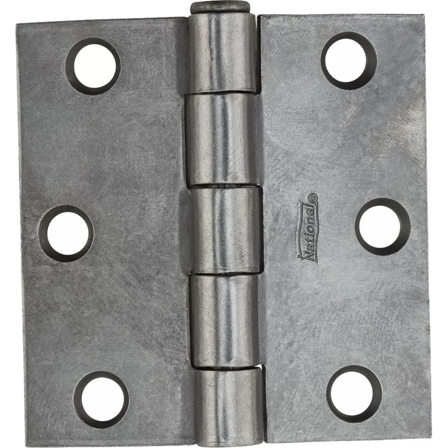 National Hardware - 504BC 2-1/2” Broad Hinge with Removable Pin  - Plain Steel