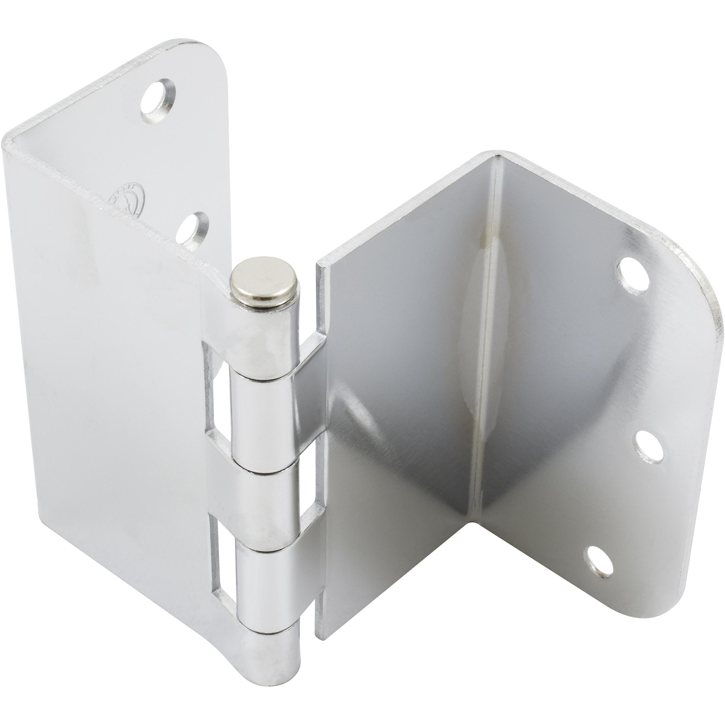Stone Harbor Hardware Swing Clear Offset Hinge, 3-1/2 Inches, 5/8" Radius Corner, Fits Doors 1-3/8" to 1-3/4" Thick, 1-Pack, Polished Chrome
