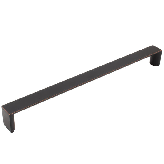 Stone Harbor Hardware Plateau Cabinet Pull, 256 Millimeters, Vintage Bronze