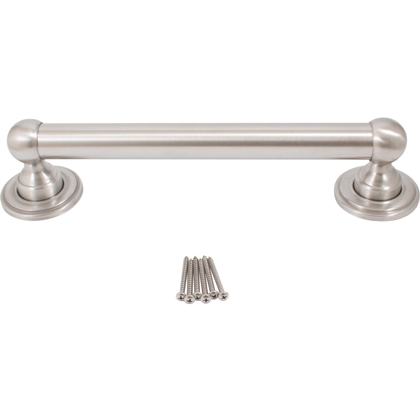 Stone Harbor Hardware Charlotte Decorative Grab Bar, 12 Inches, Satin Stainless Steel