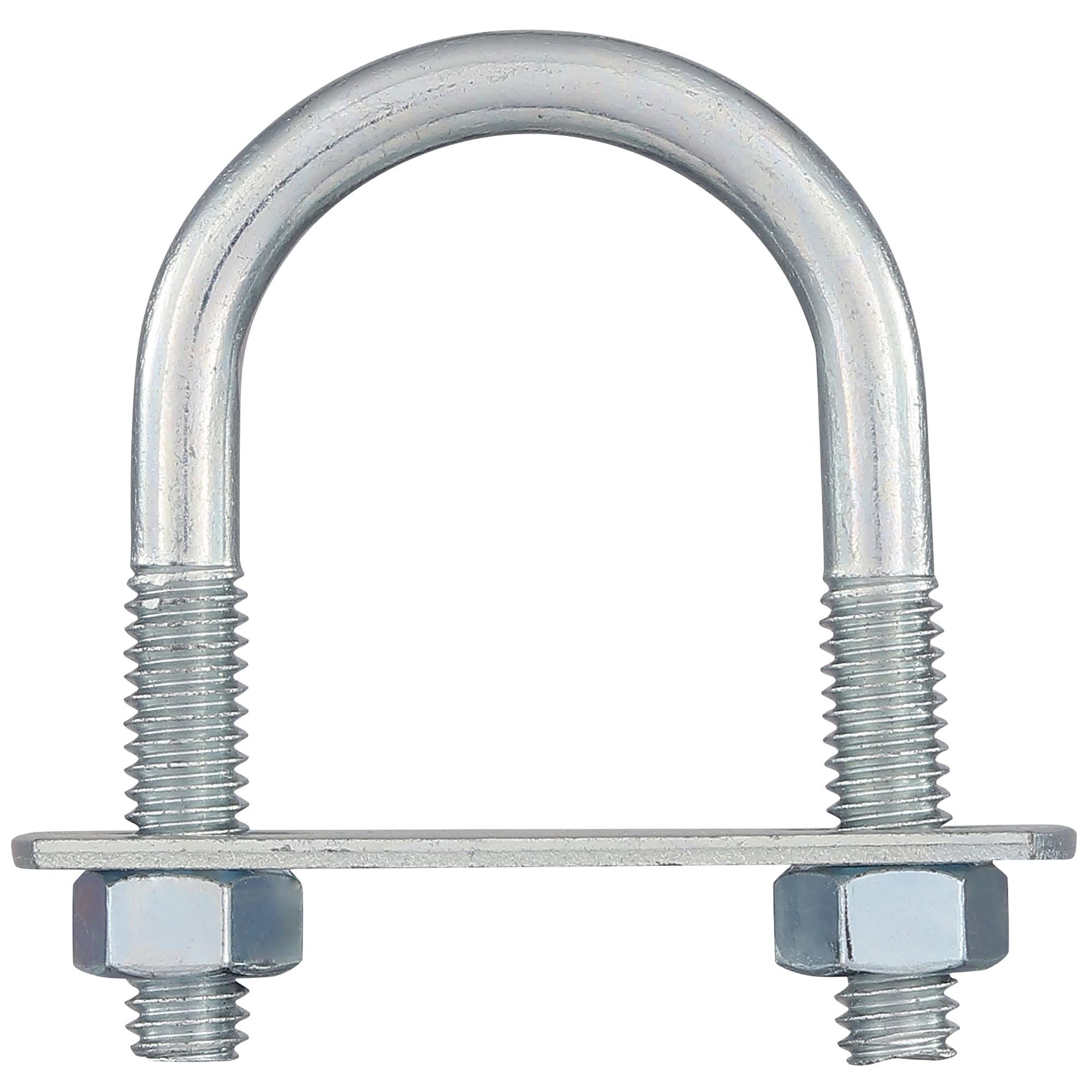 2190BC #512, 5/16" x 1-3/8" x 2-1/2" U-Bolt - Zinc Plated