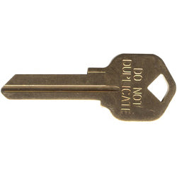 81693-001 Do Not Duplicate Key Blank for 5-Pin & 6-Pin  This is an each quantity (not box).
