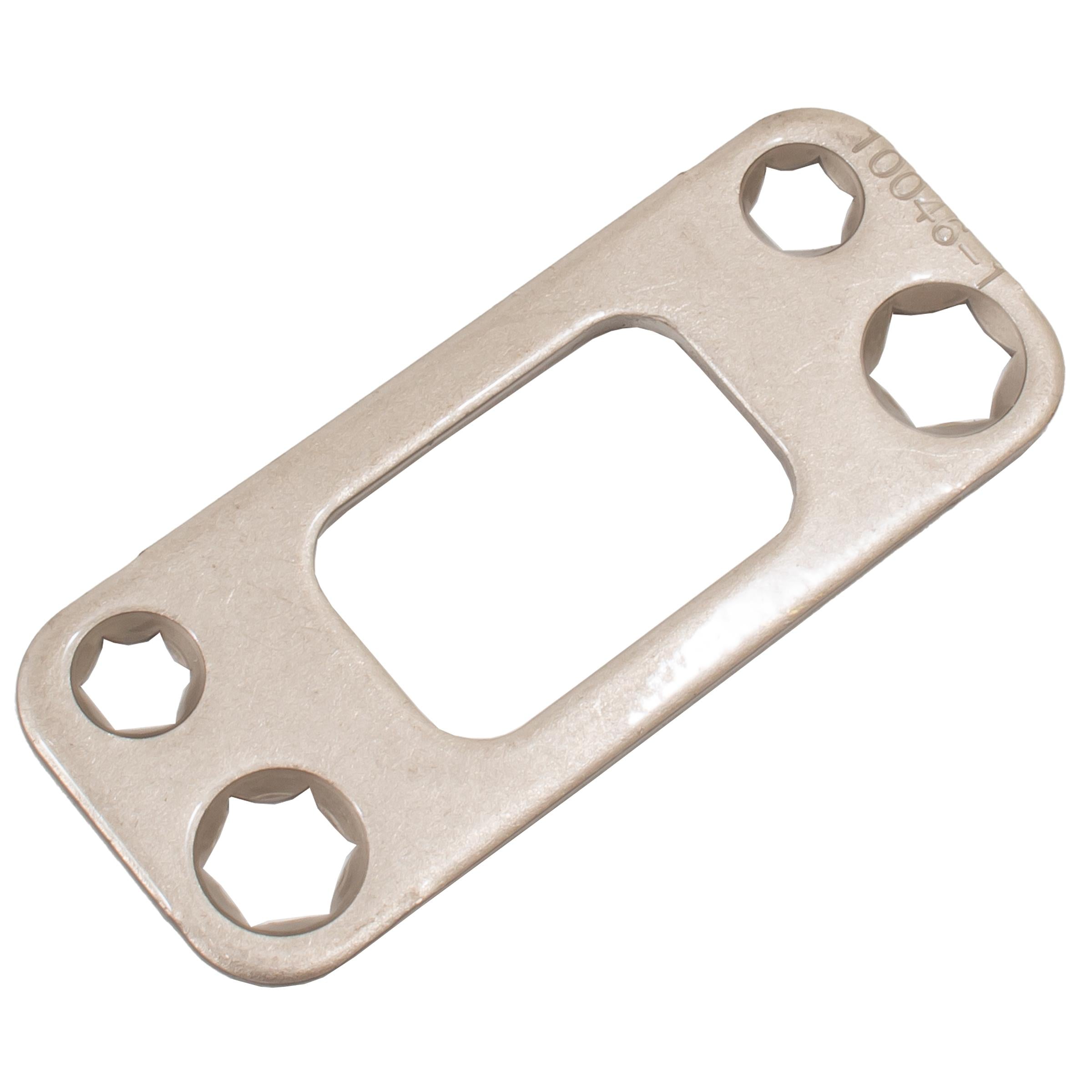 820050-005 2-3/4" x 1-1/8" RC Deadbolt Security Strike - Satin Nickel