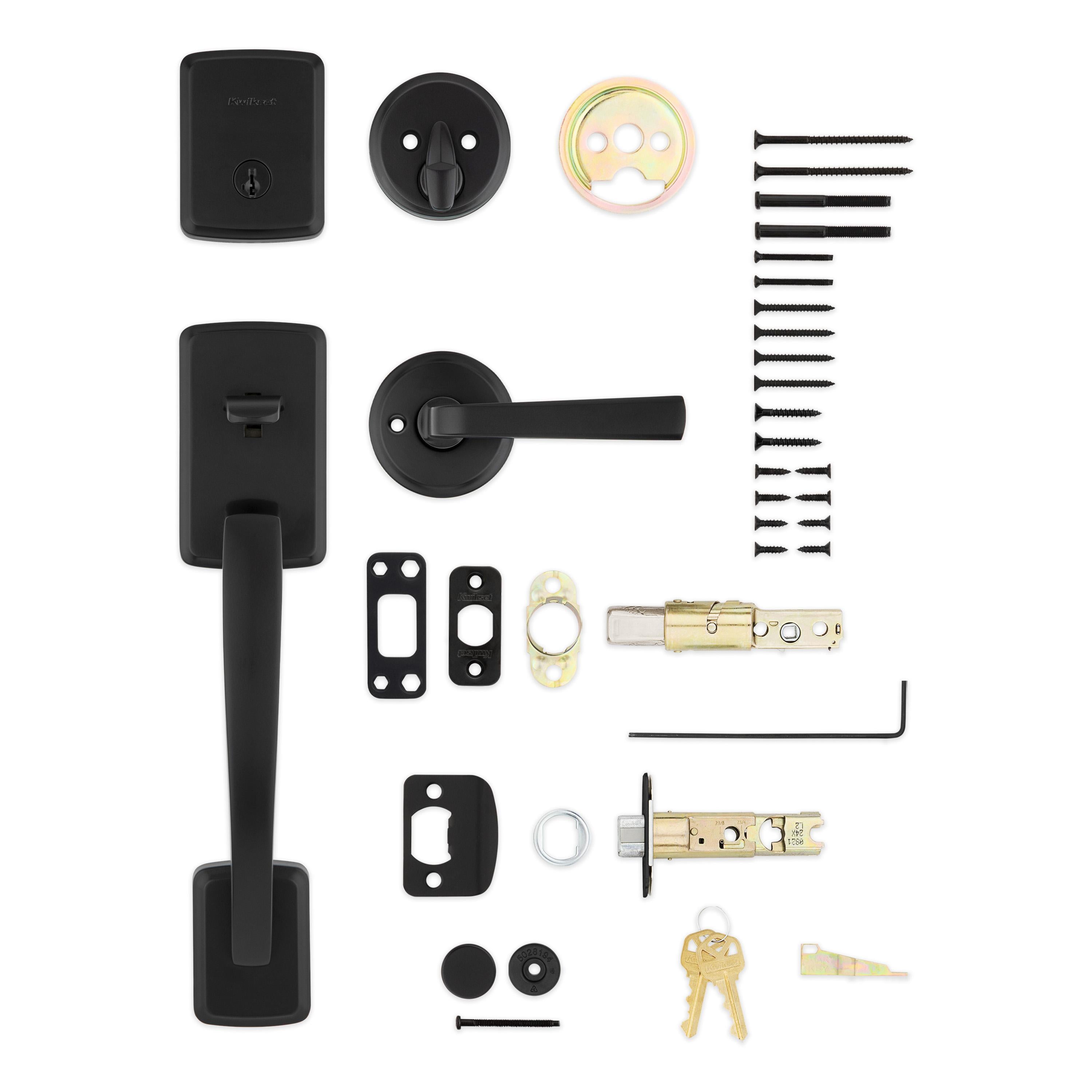 818BFHXTDL 514 SMT CP Brentford Handleset with Trafford - Matte Black