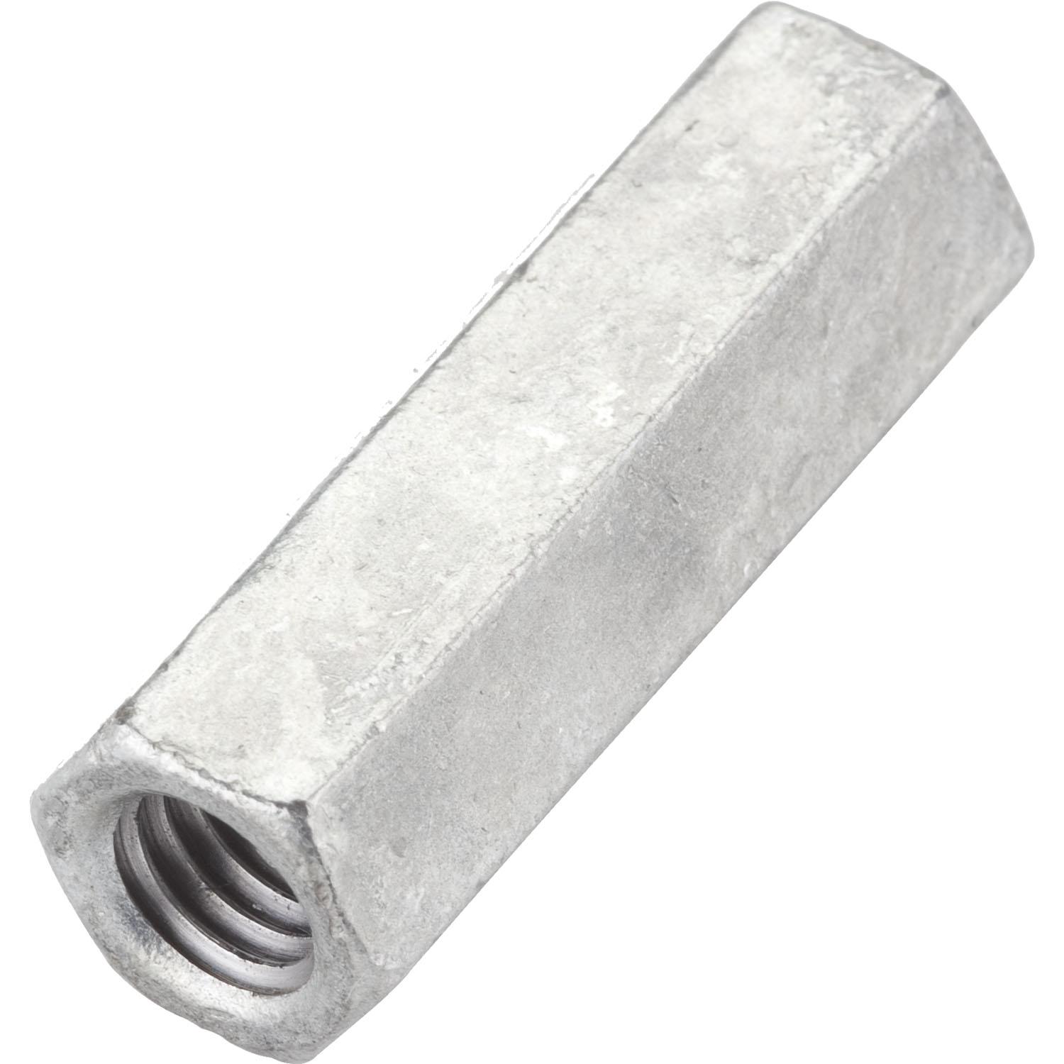 4013BC 3/8" -16 Coupler for Coarse Threaded Rod - Galvanized