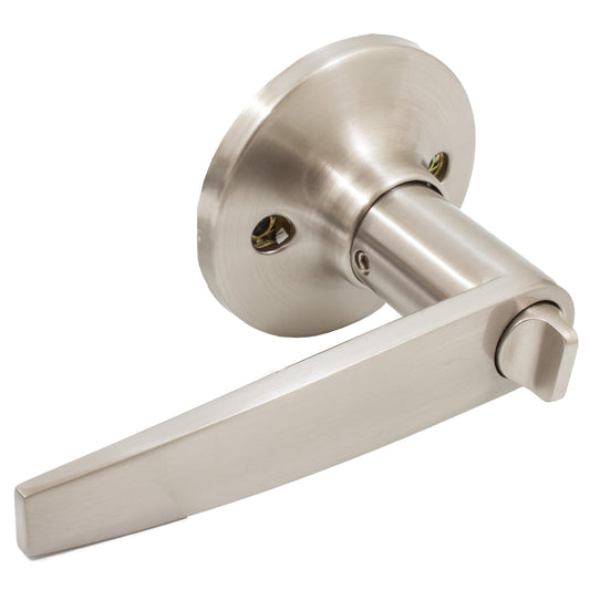 Stone Harbor Hardware Tucson Door Lever, Privacy (Bed/Bath) Latch, Satin Nickel