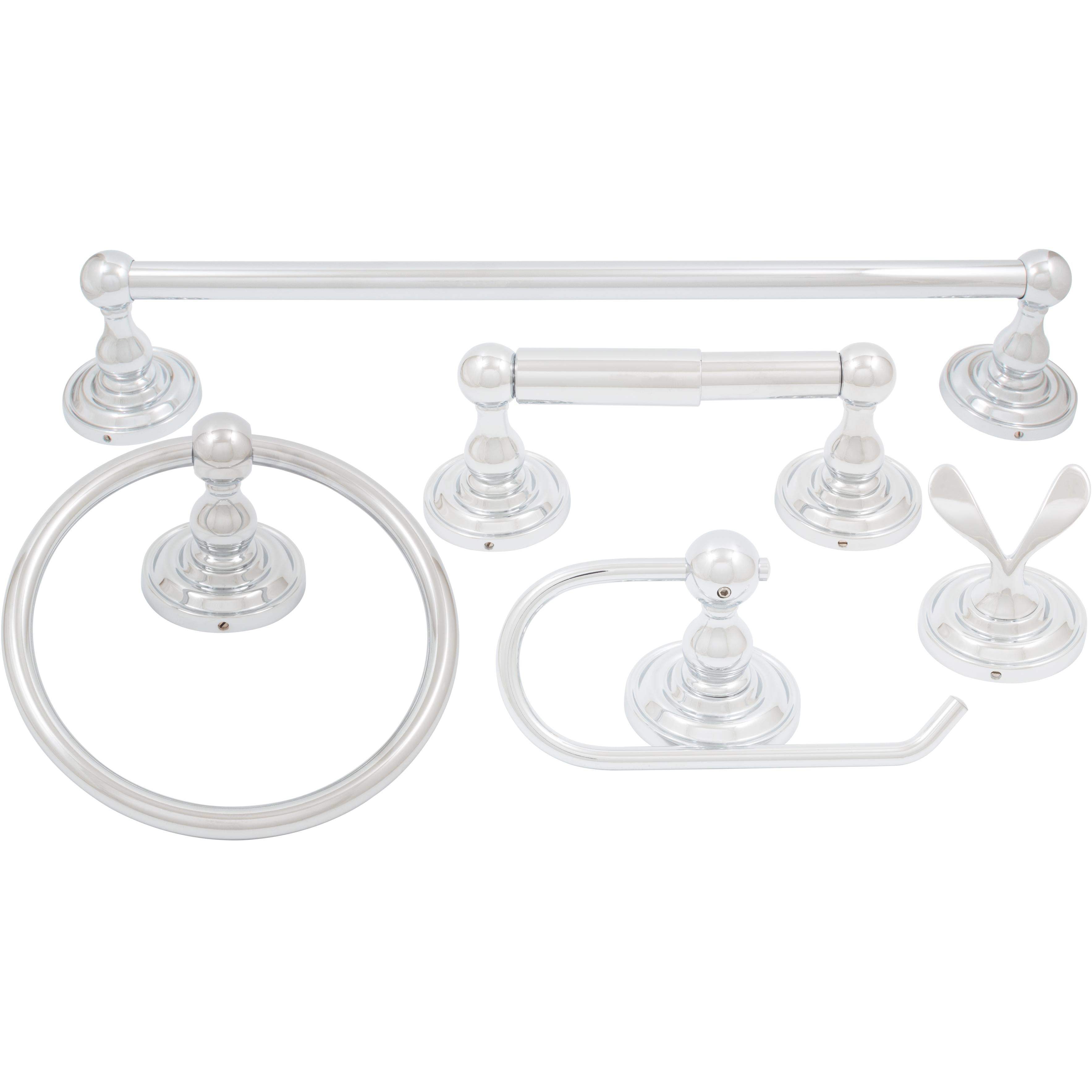 Charlotte 4-Piece Set - Polished Chrome