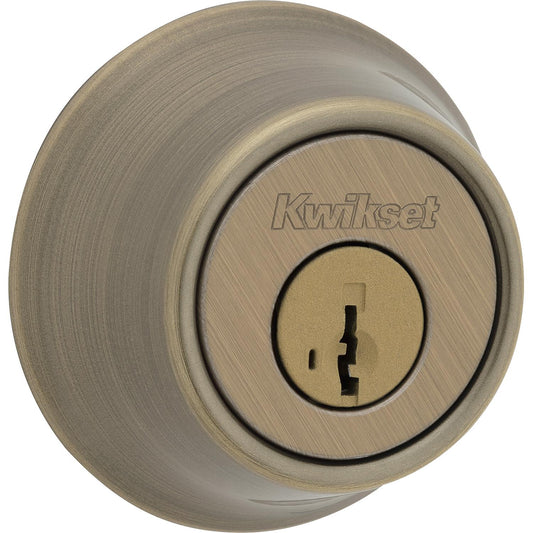 660 5 SMT CP K6 1-Cyl Deadbolt - Antique Brass