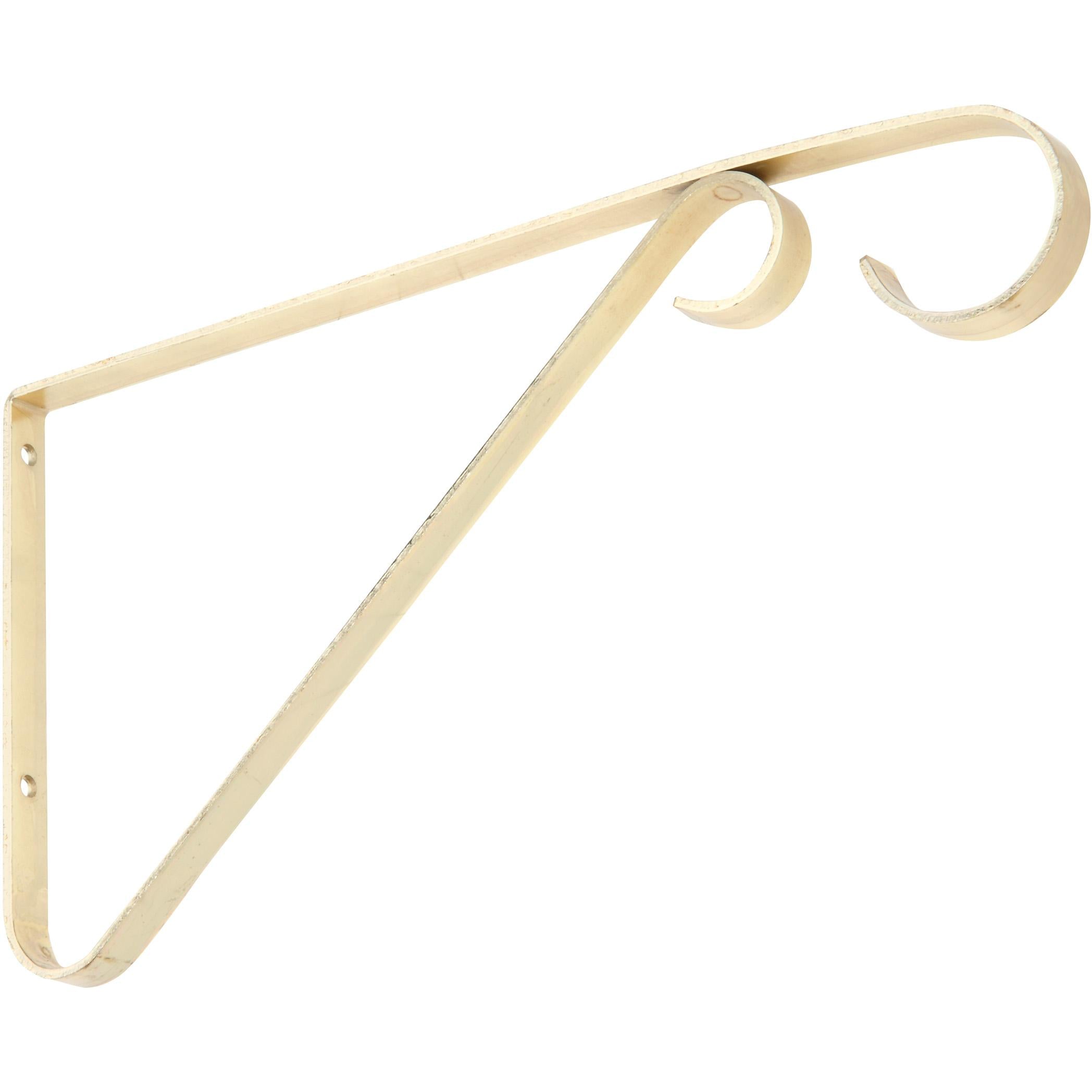 National Hardware - V2653 9" Plant Brackets - Brass