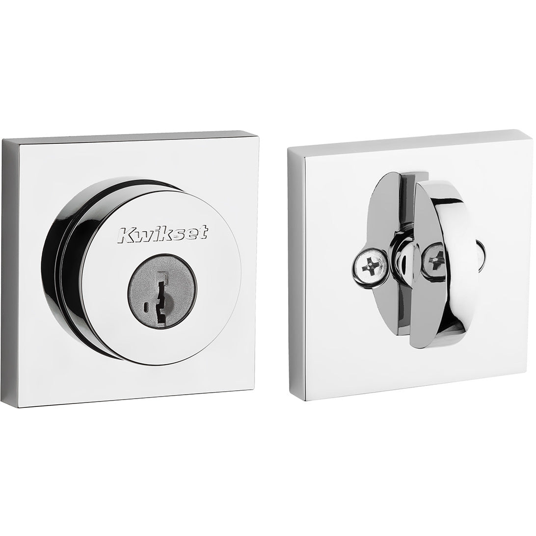 158 SQT 26 SMT 6AL STRKP K3 Halifax 1-Cyl Deadbolt - Polished Chrome