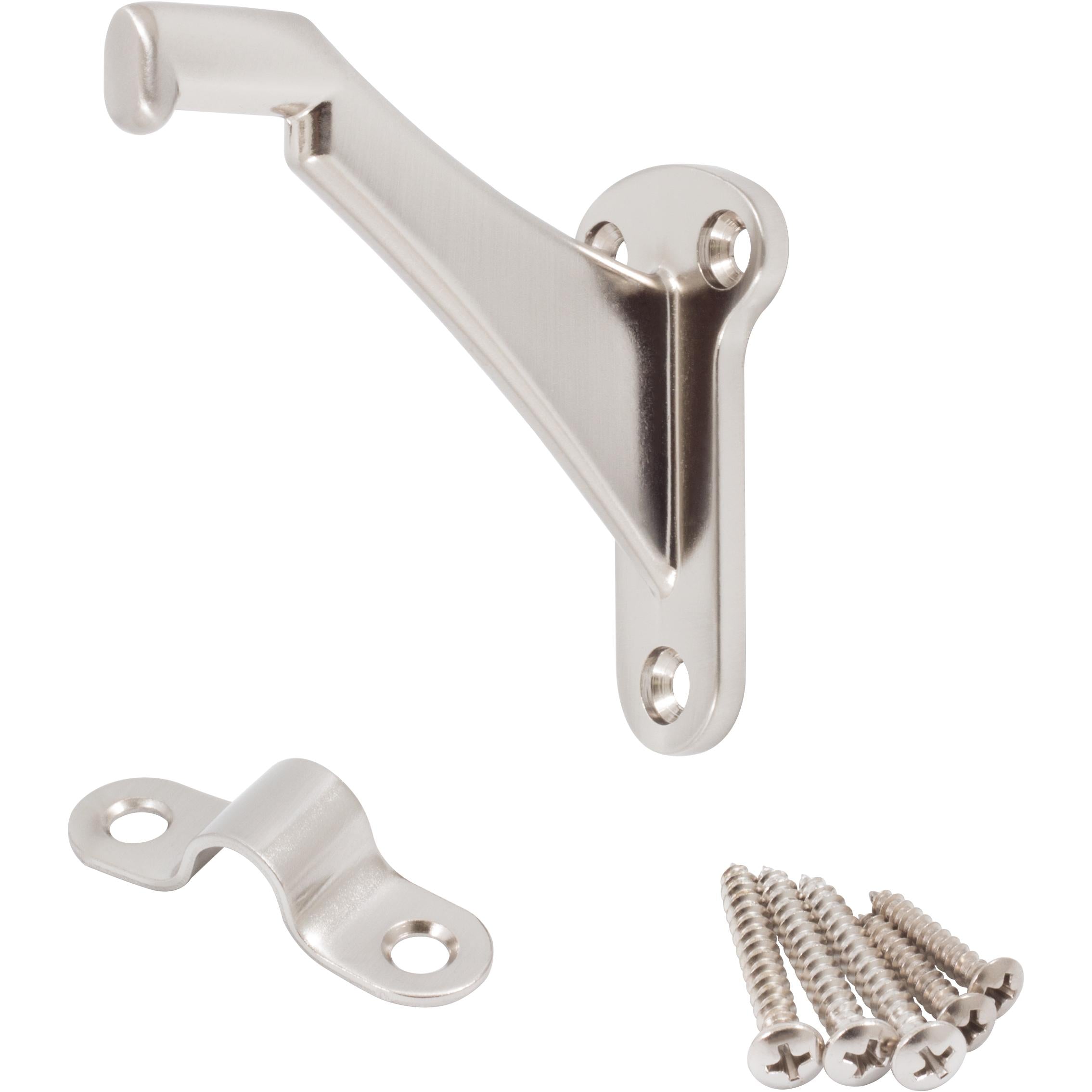Stone Harbor Hardware Heavy-Duty Handrail Bracket, Satin Nickel