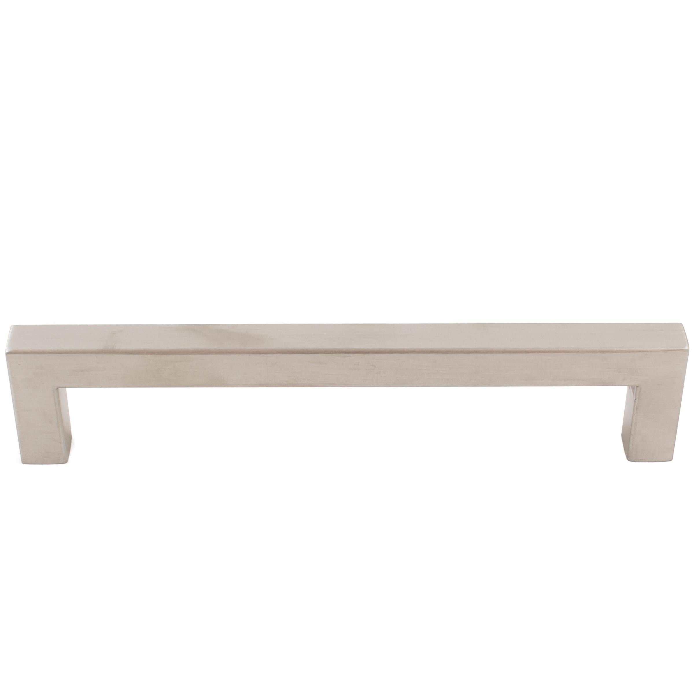 Stone Harbor Hardware Contemporary Square Cabinet Pull, 128 Millimeters, Stainless Steel Base Material, Satin Stainless Steel