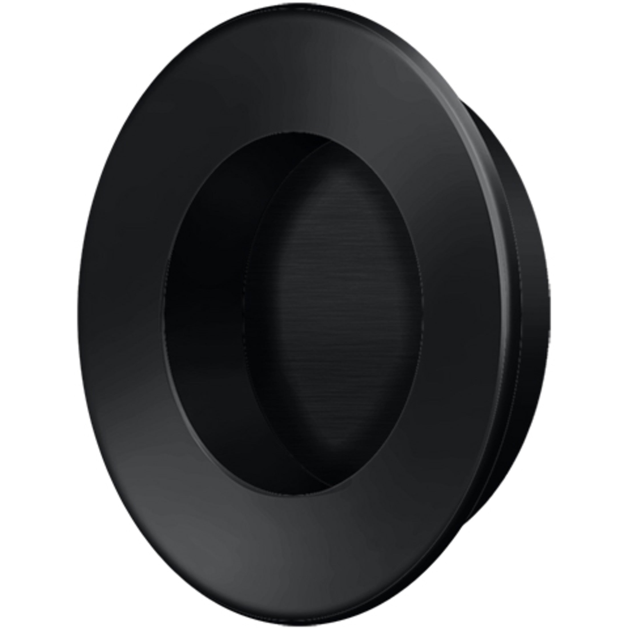 FP178U19 1-7/8" Round Flush Pull - Matte Black