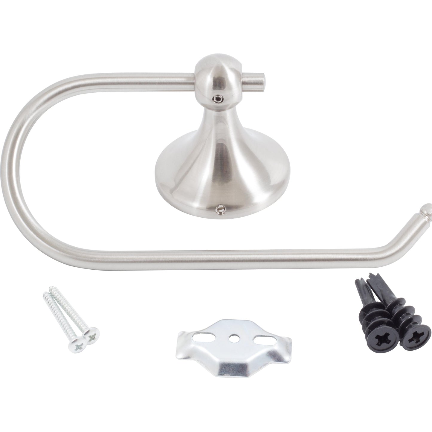 Stone Harbor Hardware Coastal European Paper Holder, Satin Nickel