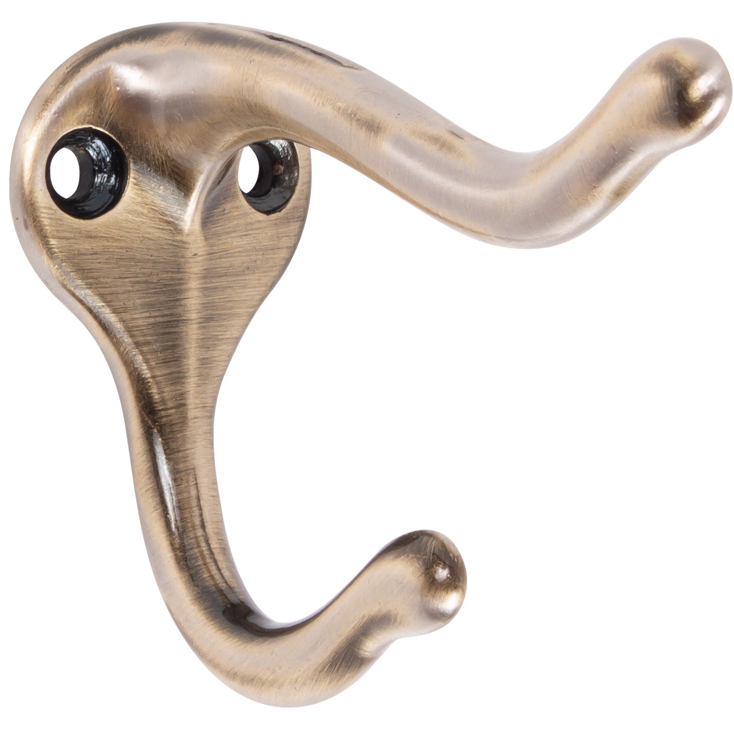 571A5 Coat & Hat Hook - Antique Brass