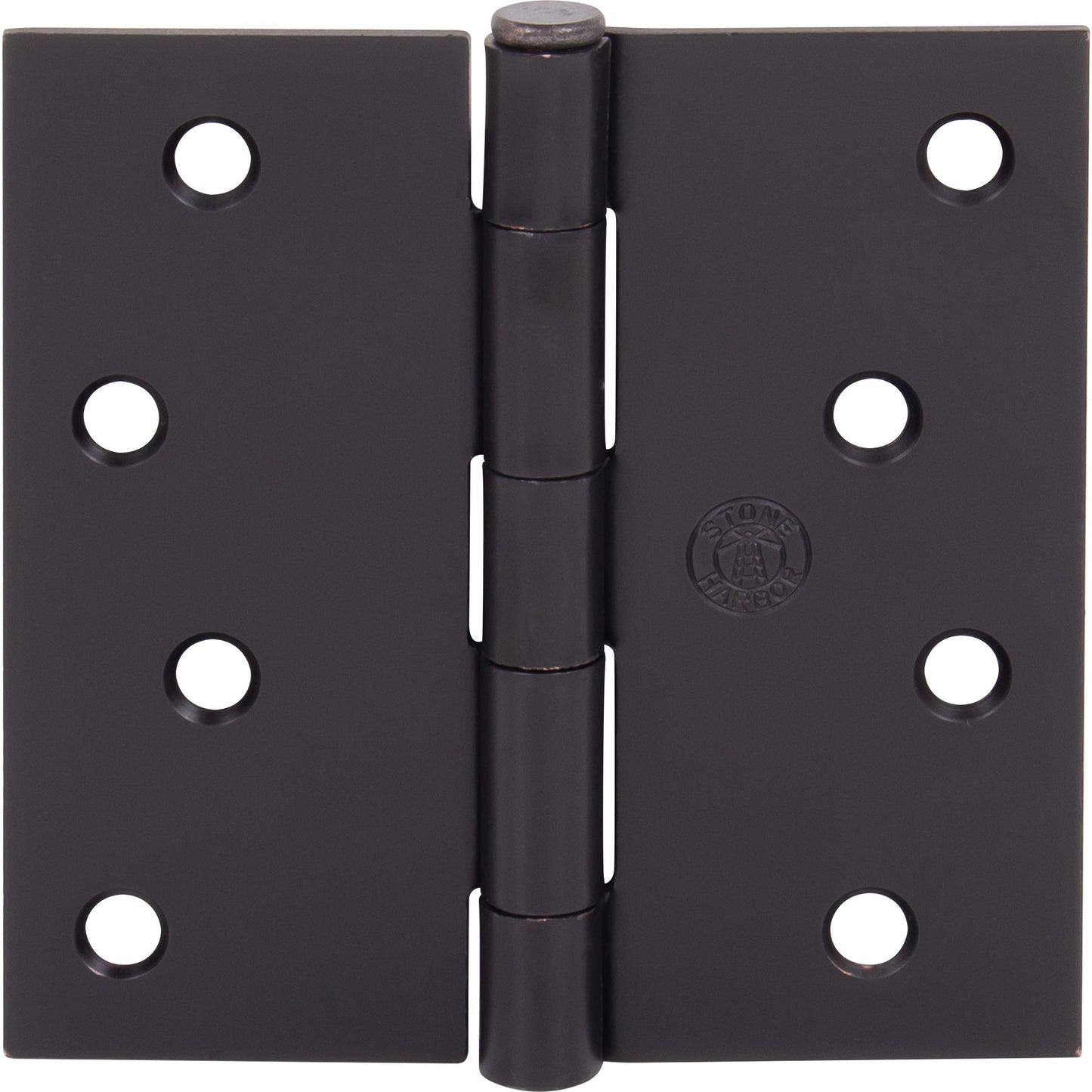 Stone Harbor Hardware 4" Door Hinges, Square Corner, Oil-Rubbed Bronze, 2-Pack