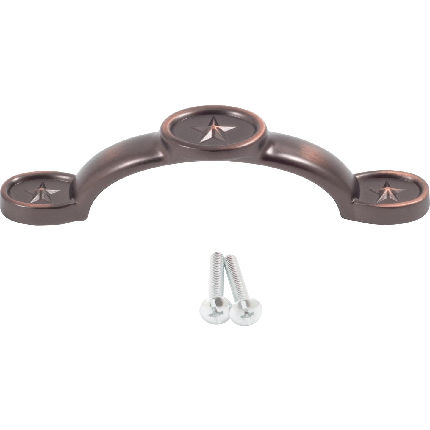 Stone Harbor Hardware Texas Star Cabinet Pull, 3 Inches, 96 Millimeters, Vintage Bronze