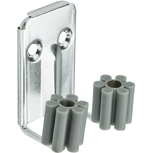 V2214 1-1/16" Broom Clips, 2/pk - Zinc Plated
