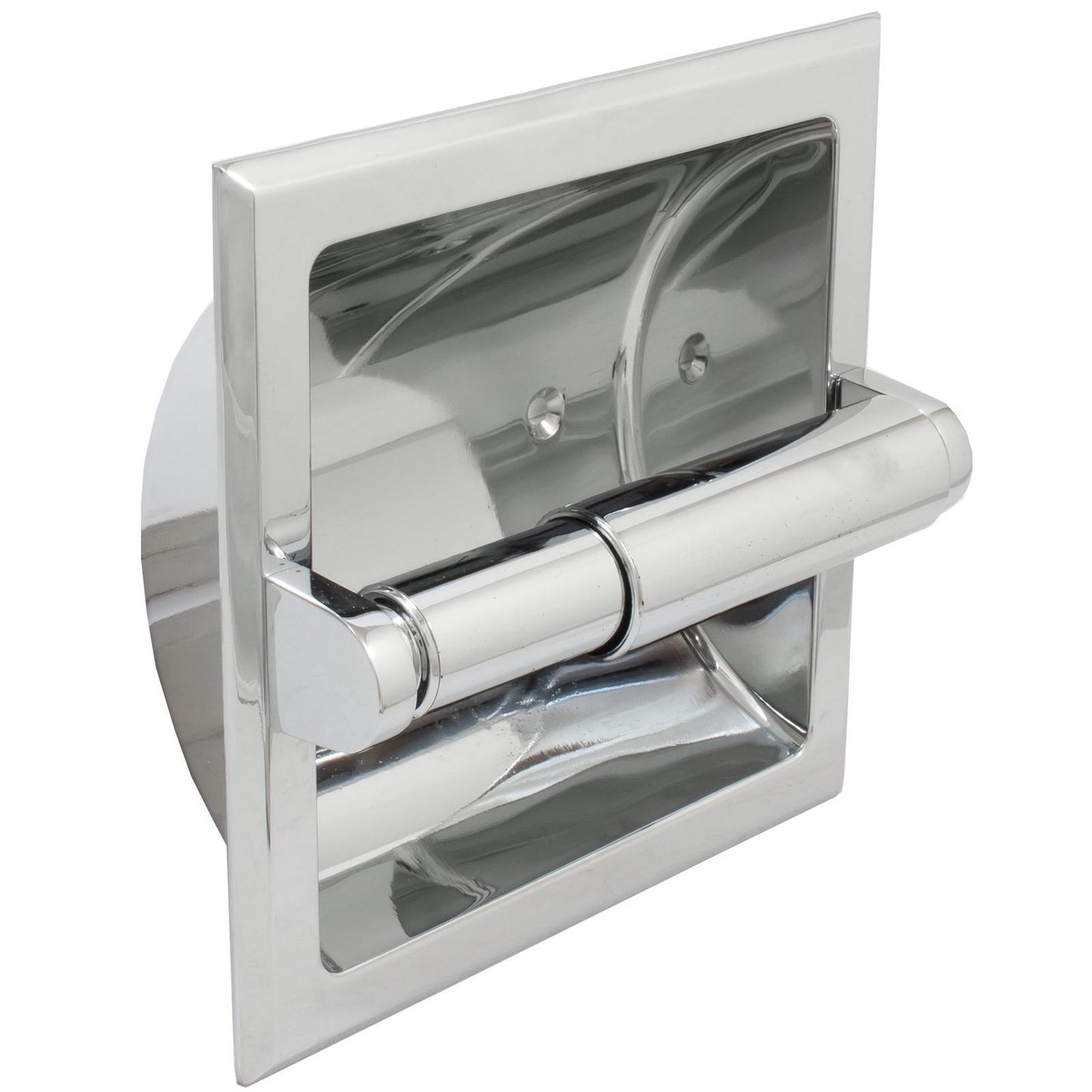 Stone Harbor Hardware Recessed Paper Holder, Polished Chrome