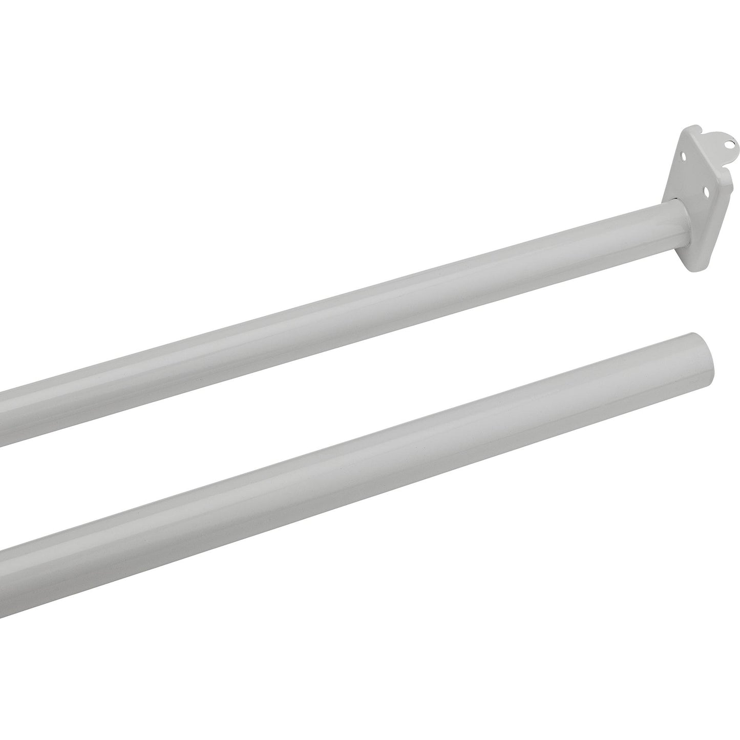 V7052 30" - 48" Adjustable Closet Rod - White
