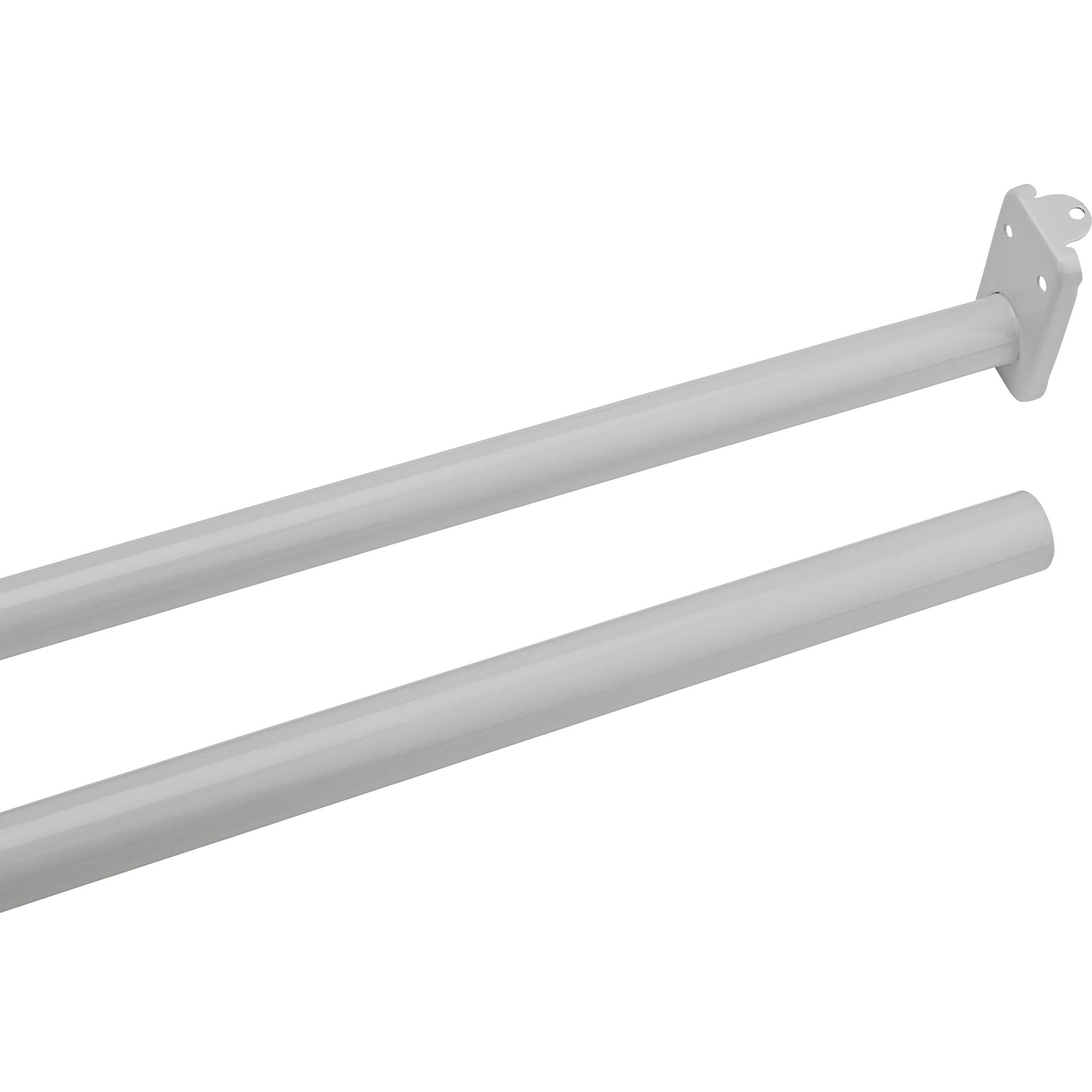 National Hardware - N236-204 V7052 30"- 48" Round Closet Rod in White