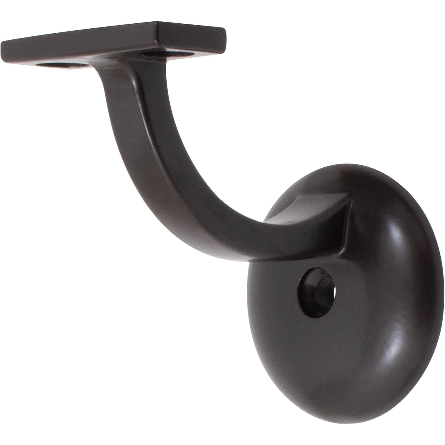 Stone Harbor Hardware Heavy-Duty Aluminum Handrail Bracket with 2-1/8" Round Base, Oil-Rubbed Bronze
