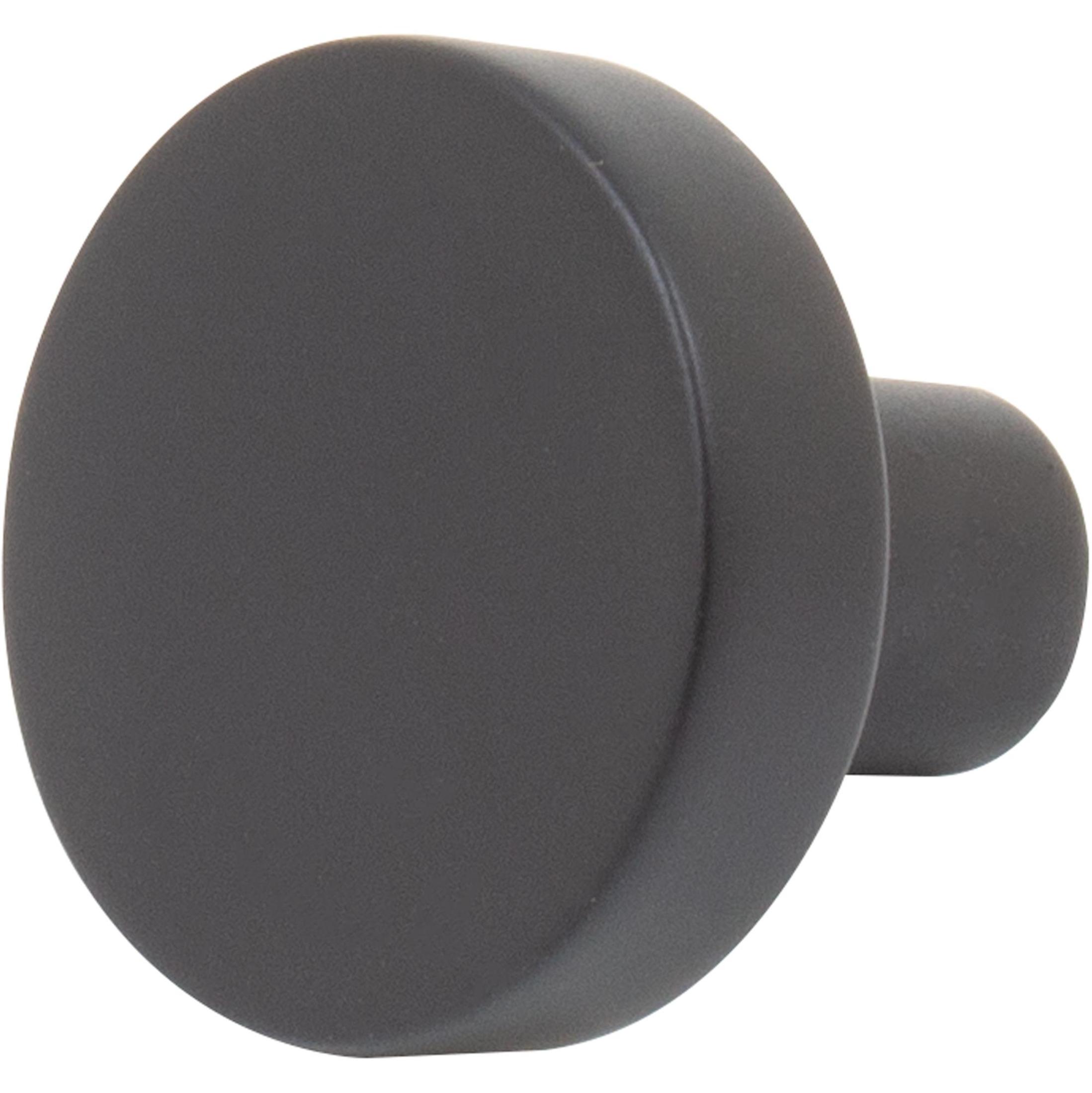 Contemporary Round Cabinet Knob, 1 Inch, Zinc Base Material