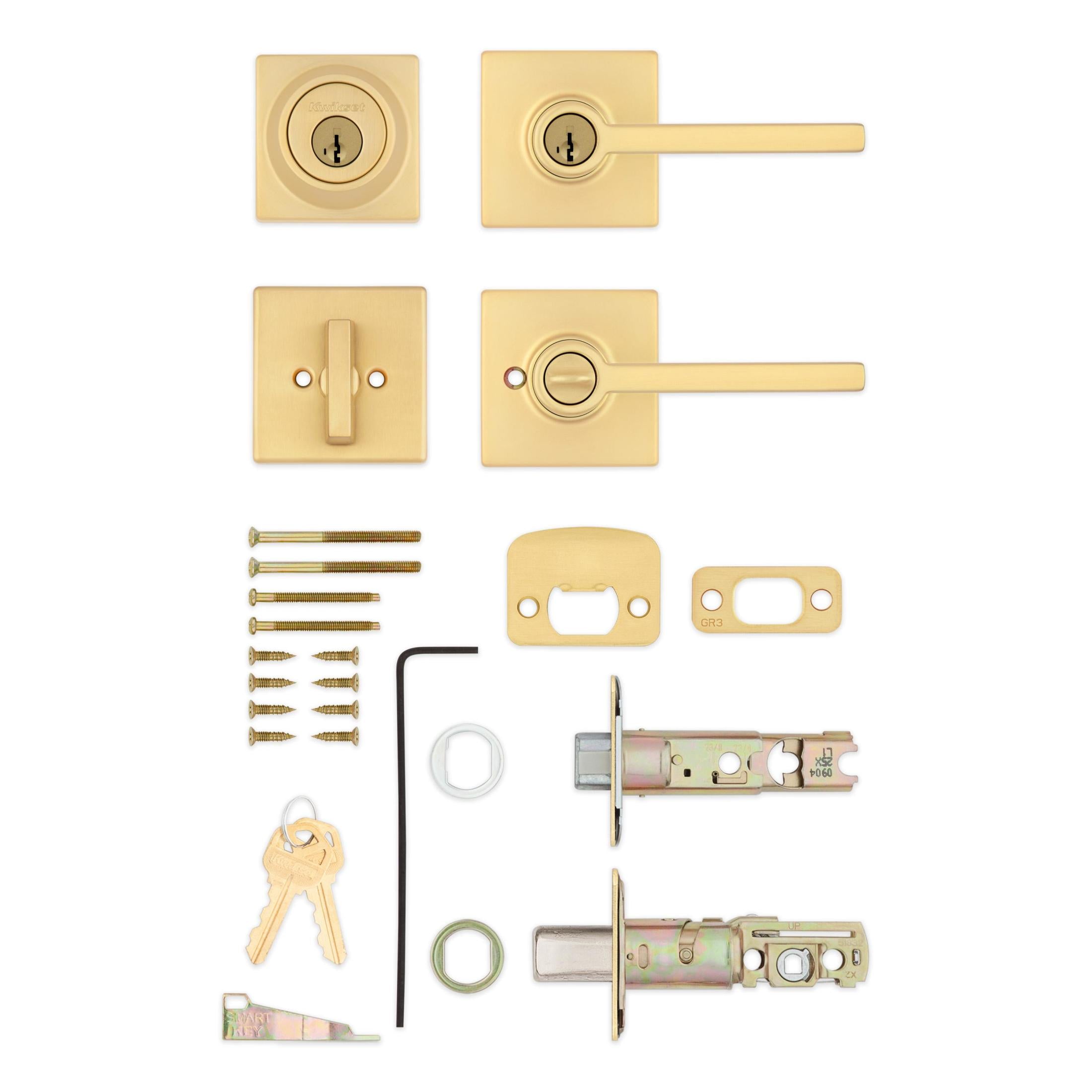 690CSL SQT 4 SMT CP K6 Casey Combo Pack - Satin Brass