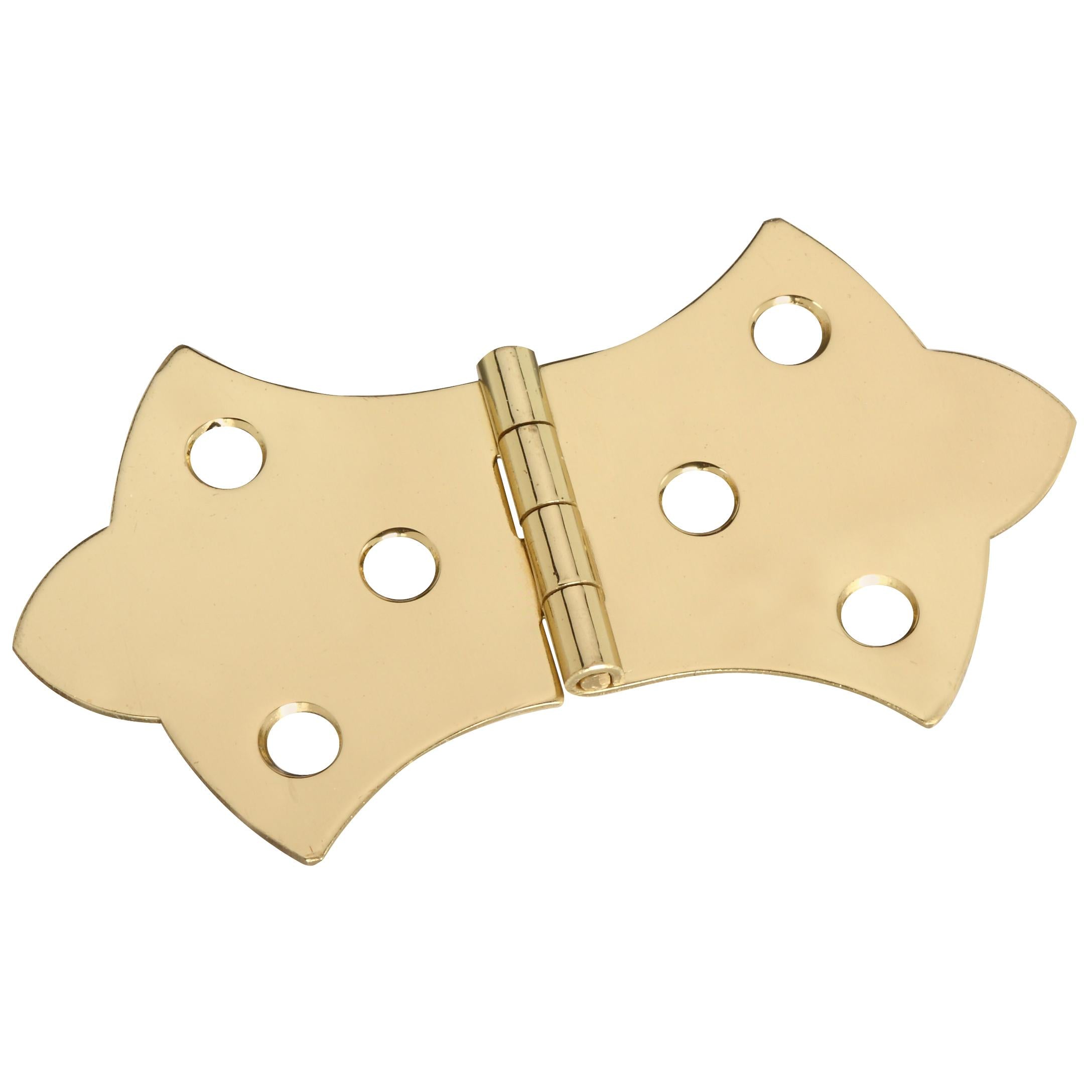 V1814 1-11/16" x 3-1/16" Hinge 2/pk - Polished Brass