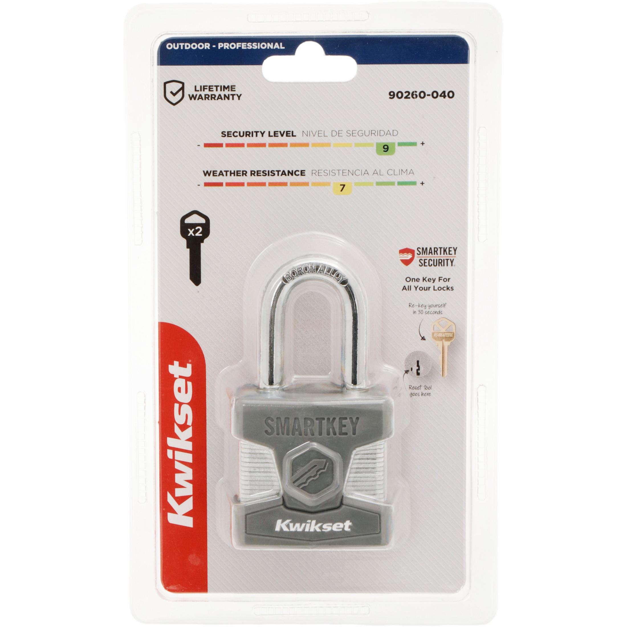 Kwikset 2" Padlock SMT with 1-1/2" Shackle