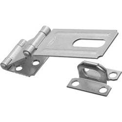 V34 3-1/4" Double Hinge Safety Hasp - Zinc Plated