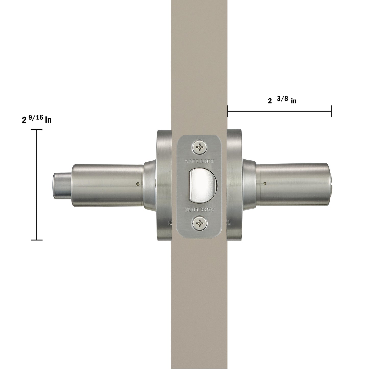 SL4000DAL RDT 15 4AL RCS Daylon Privacy - Satin Nickel