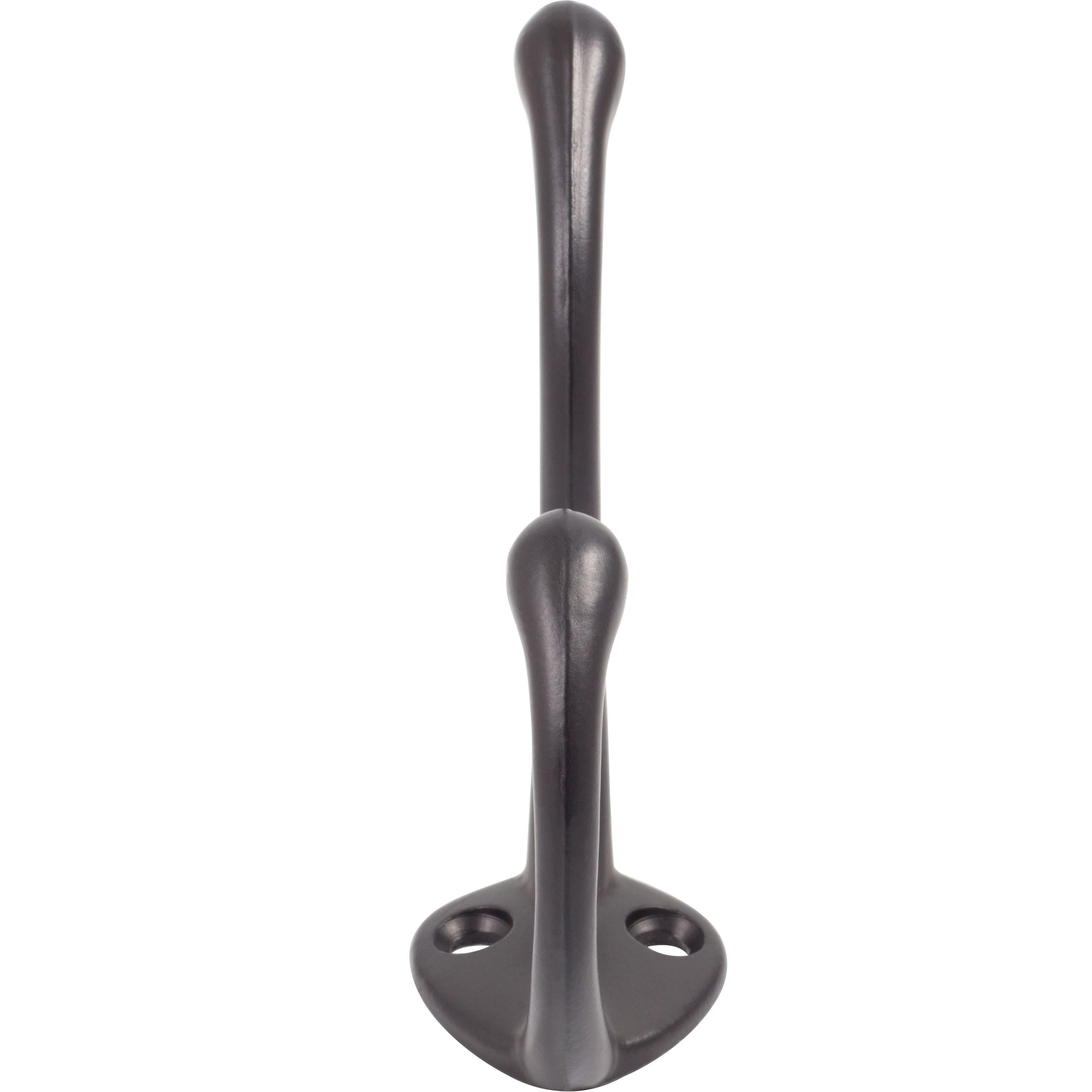 Stone Harbor Hardware Coat & Hat Hook, 3-1/2" High, 2-1/4" Projection, Matte Black