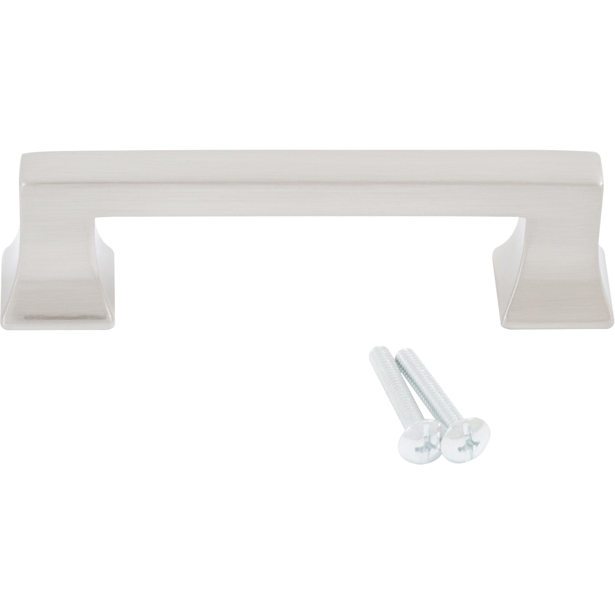 Stone Harbor Hardware Livingstone Cabinet Pull, 3 Inches, 96 Millimeters, Satin Nickel