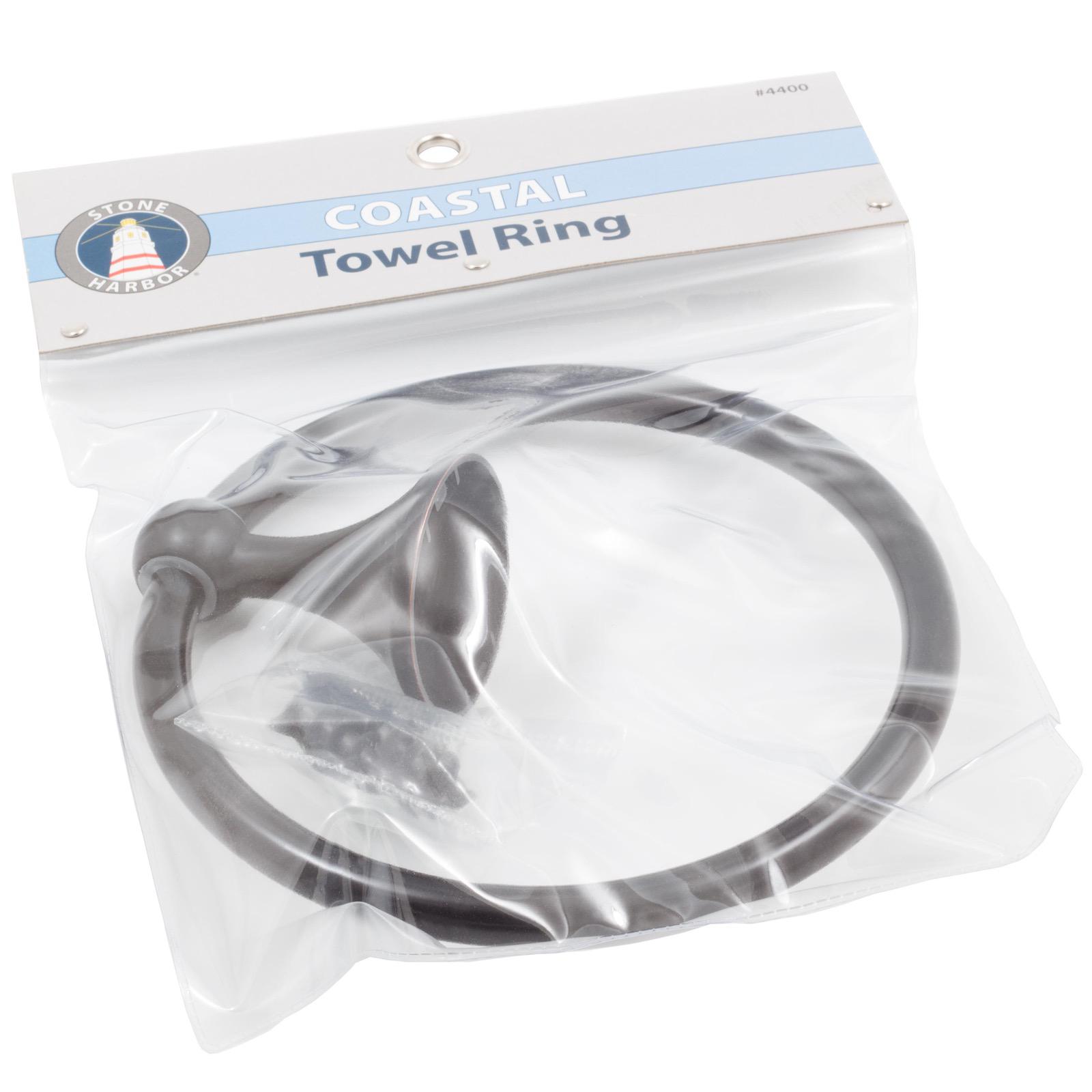 Stone Harbor Hardware Coastal Towel Ring, Vintage Bronze