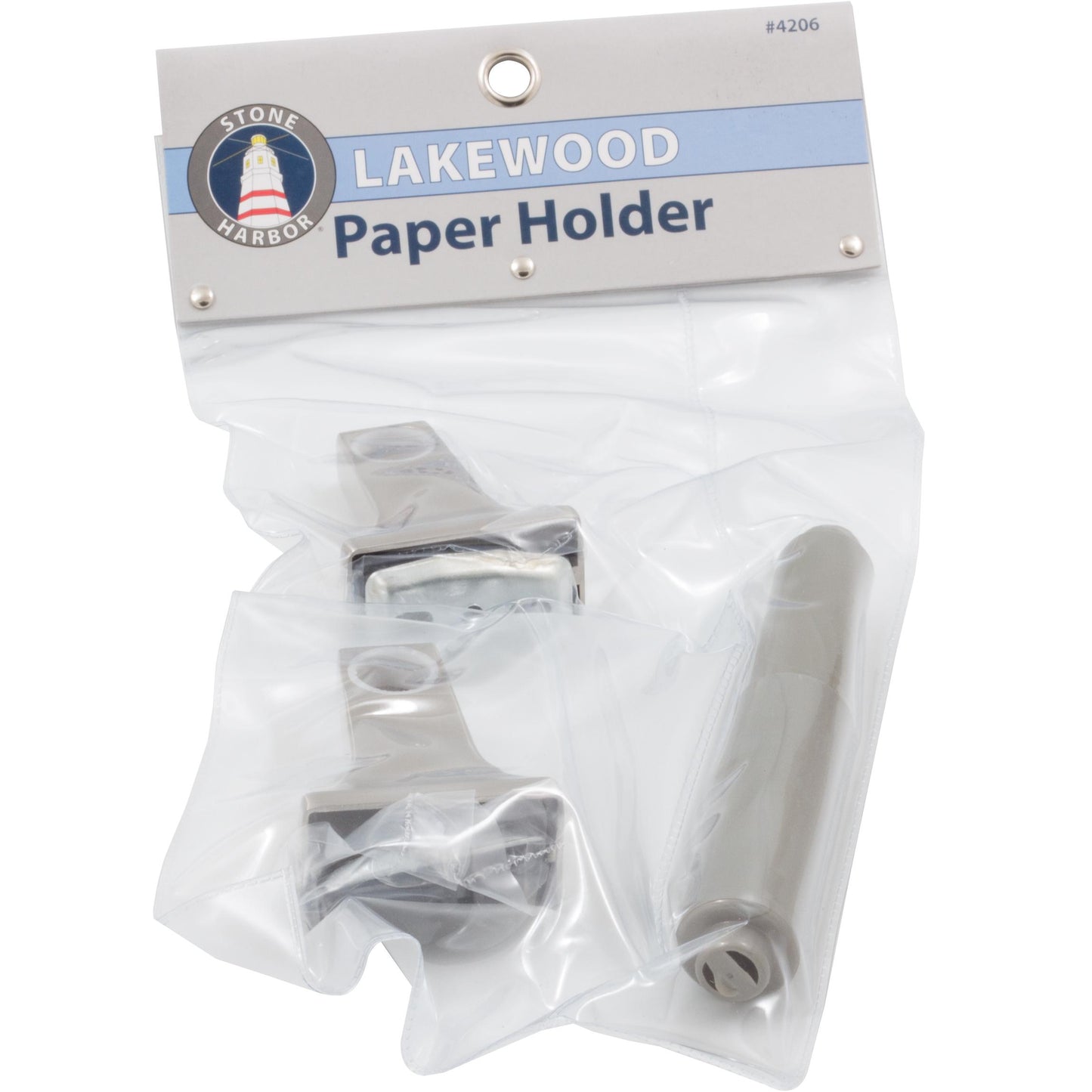 Stone Harbor Hardware Lakewood Paper Holder, Satin Nickel