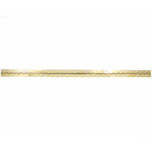 Stone Harbor Hardware Continuous (Piano) Hinge, 1-1/2" x 48", Polished Brass