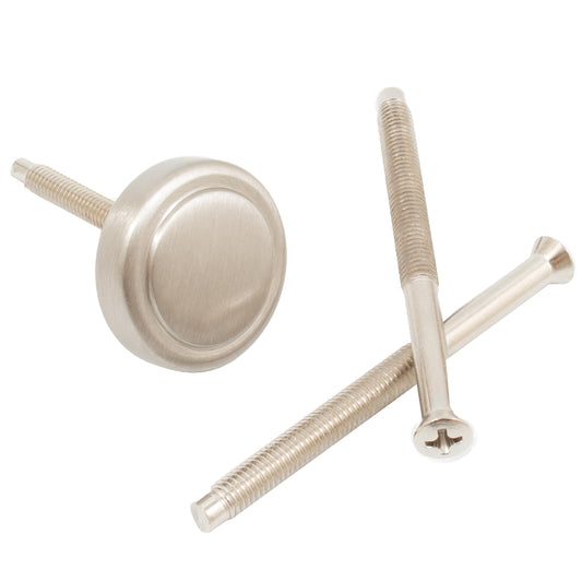 Stone Harbor Hardware Connecting Screws with Cap for Handleset, Satin Nickel