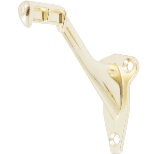 Stone Harbor Hardware Handrail Bracket, Polished Brass