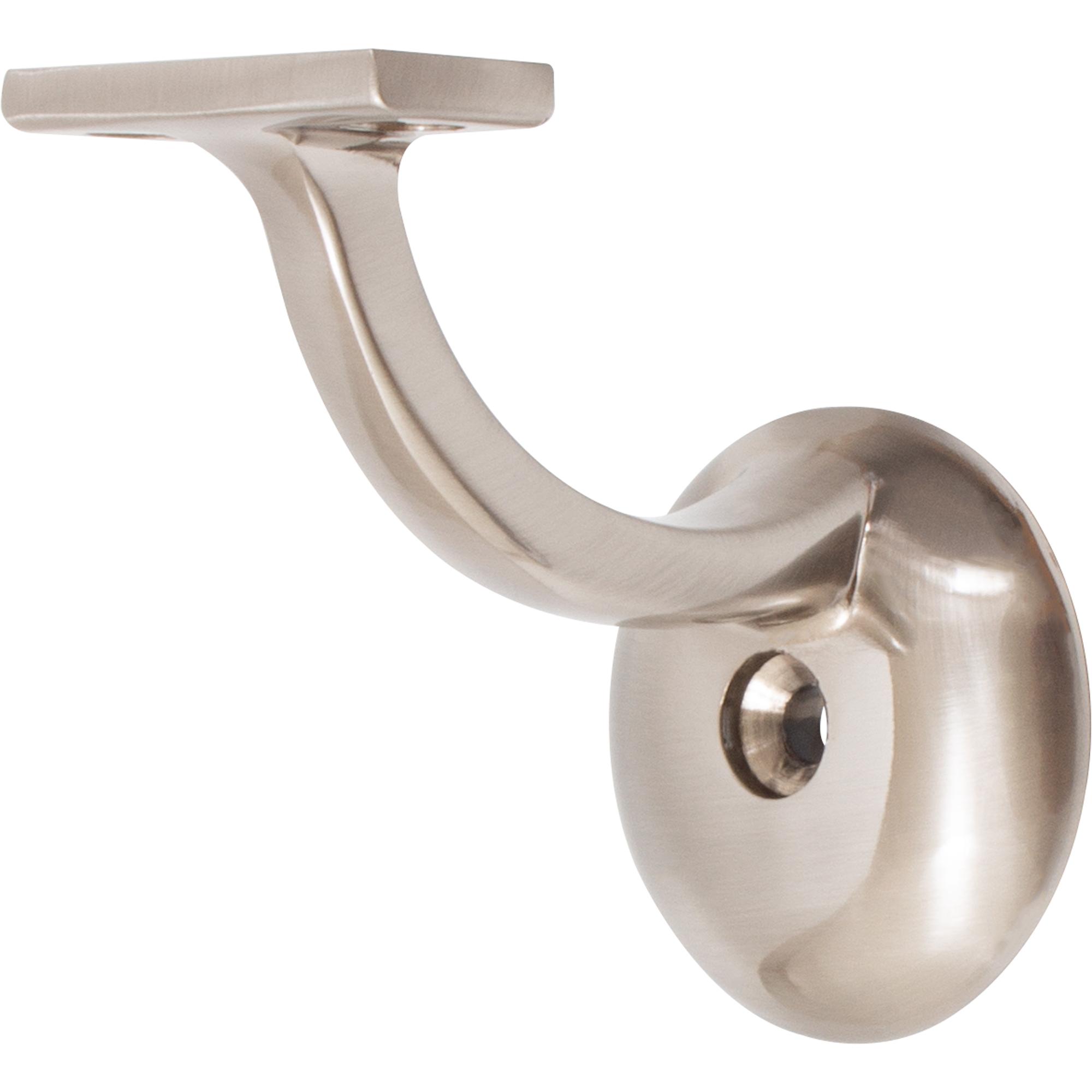 Stone Harbor Hardware Heavy-Duty Round Handrail Bracket, Satin Nickel